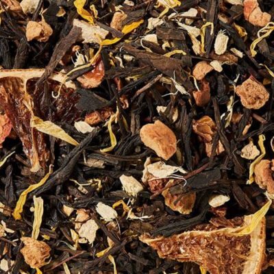 Sort Sencha med ingefær og appelsin